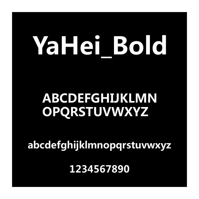 YaHei_Bold