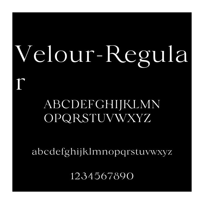 Velour-Regular