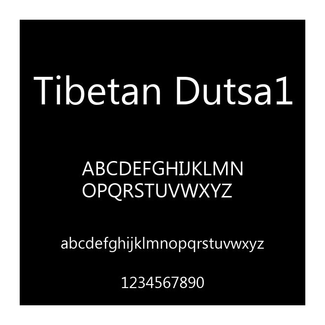 Tibetan Dutsa1