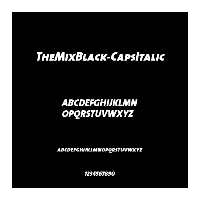 TheMixBlack-CapsItalic