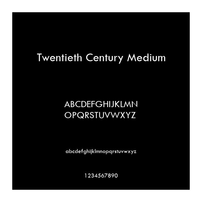 Twentieth Century Medium