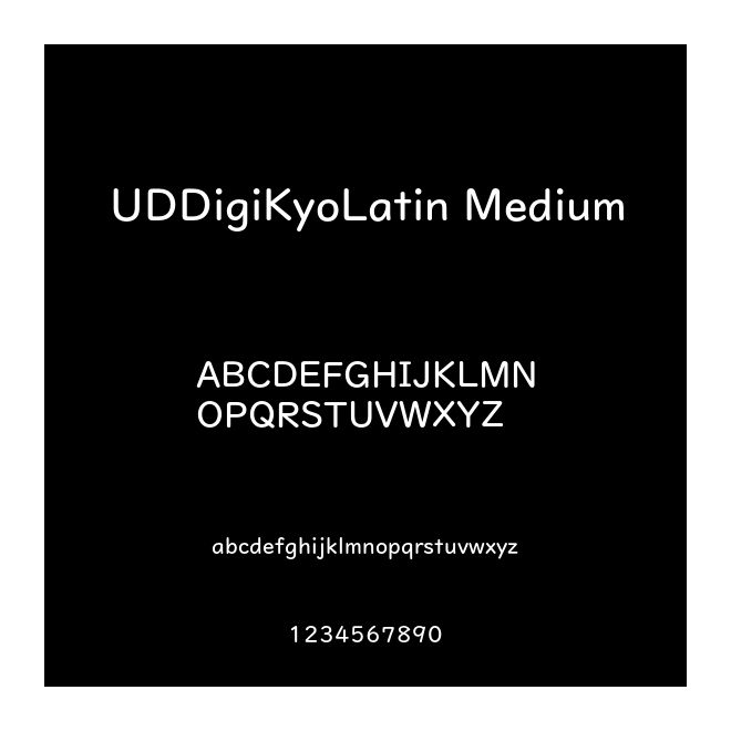 UDDigiKyoLatin Medium