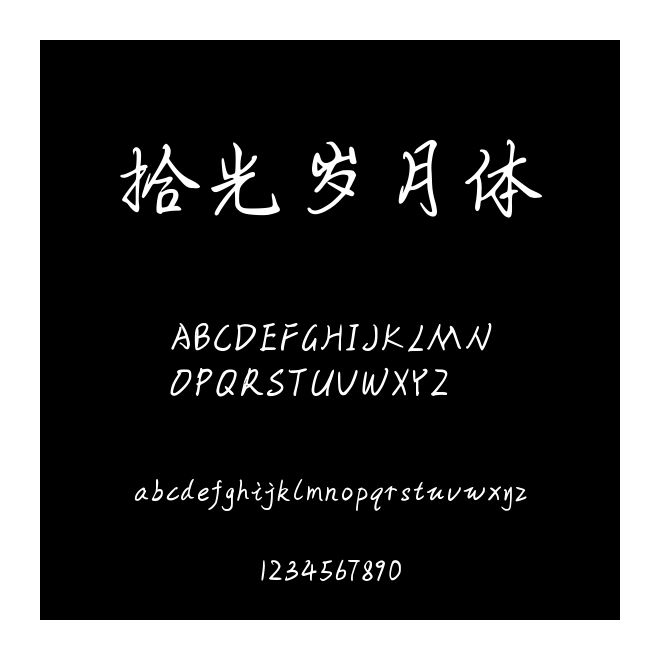 拾光歲月體
