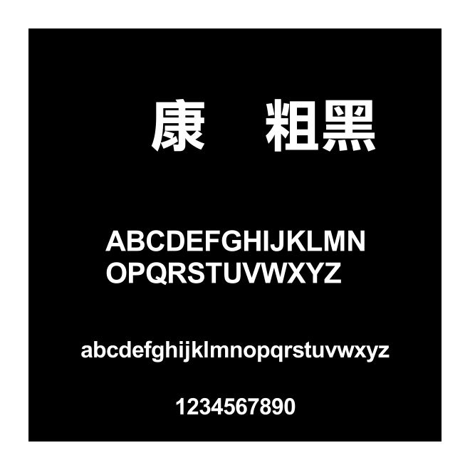 華康儷粗黑體