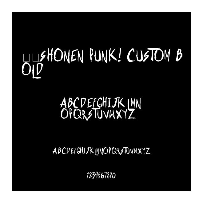 卡通Shonen Punk! Custom Bold