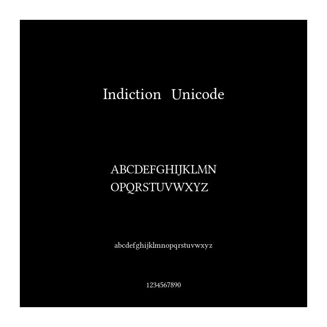 Indiction Unicode