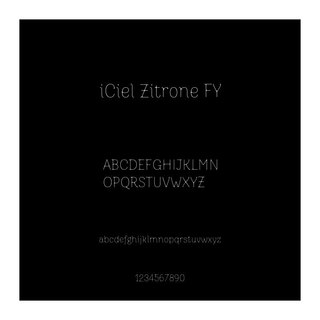 iCiel Zitrone FY