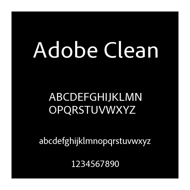 Adobe Clean
