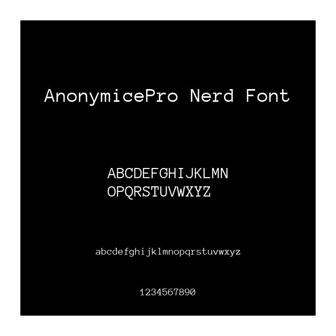 AnonymicePro Nerd Font