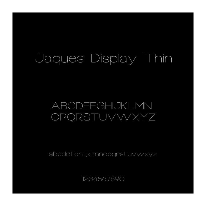 Jaques Display Thin