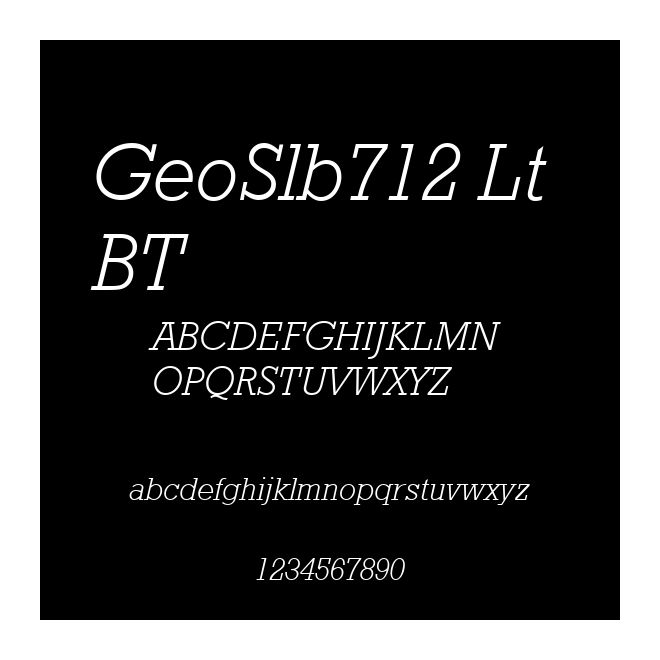 GeoSlb712 Lt BT