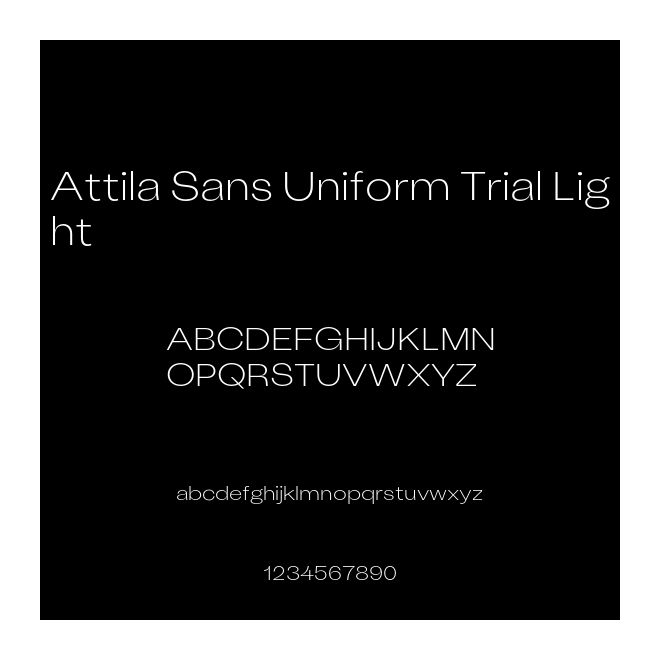 Attila Sans Uniform Trial Light