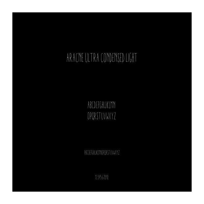 Aracne Ultra Condensed Light