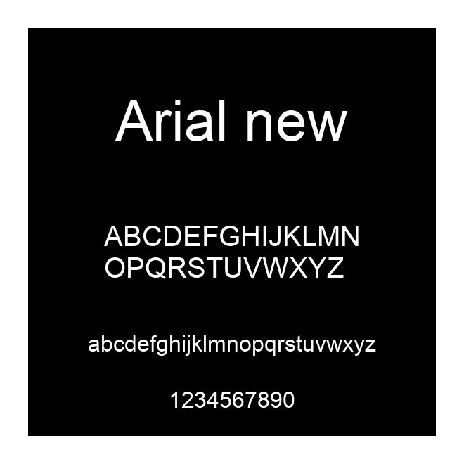 Arial new