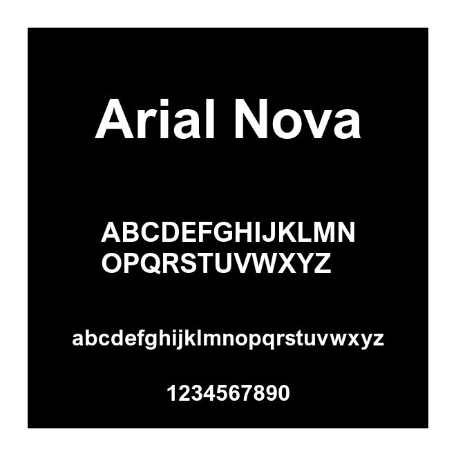 Arial Nova