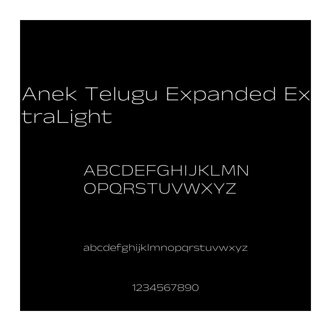 Anek Telugu Expanded ExtraLight