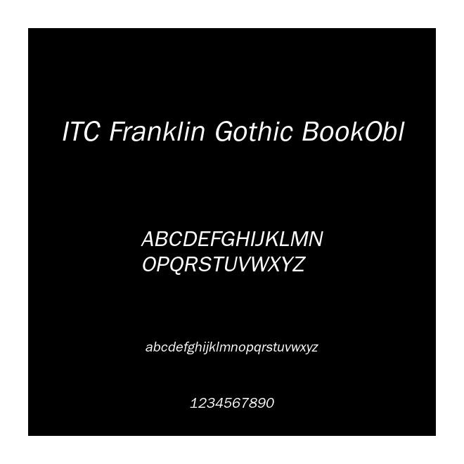 ITC Franklin Gothic BookObl