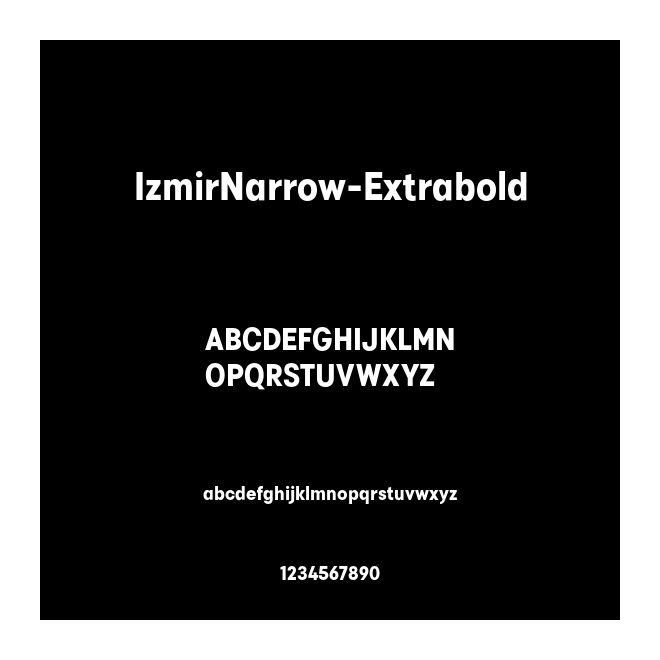 IzmirNarrow-Extrabold