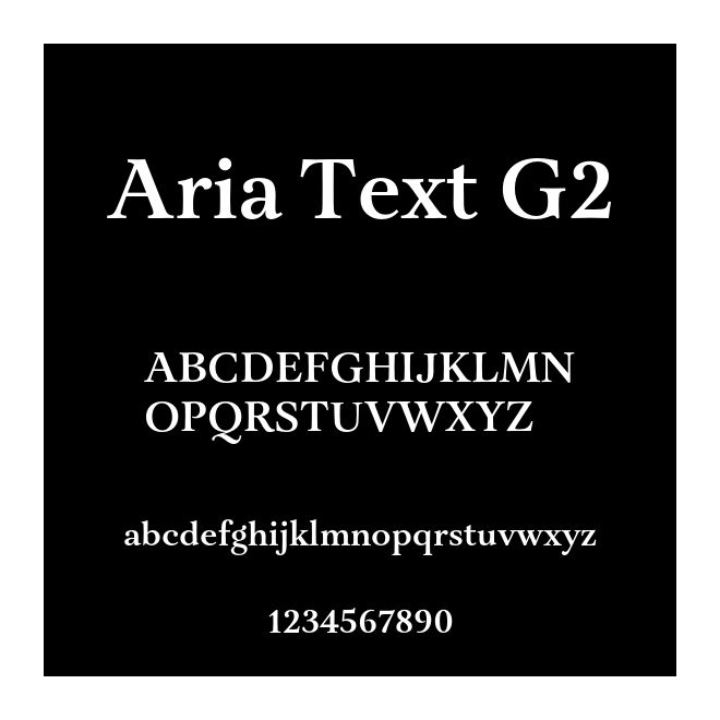 Aria Text G2