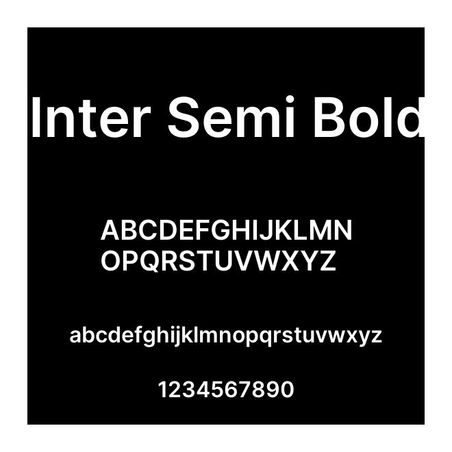 Inter Semi Bold