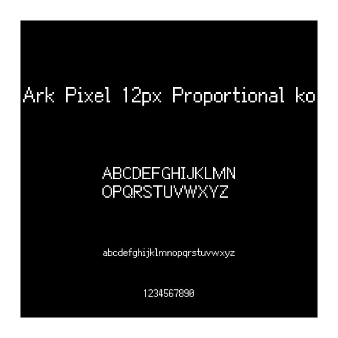 Ark Pixel 12px Proportional ko