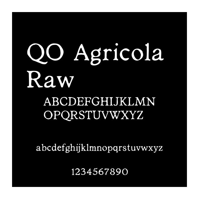 QO Agricola Raw