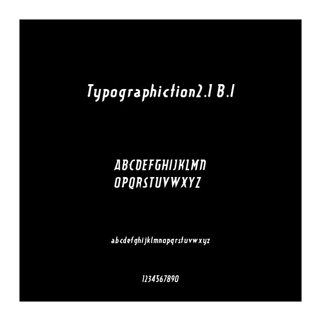 Typographiction2.1 B.I