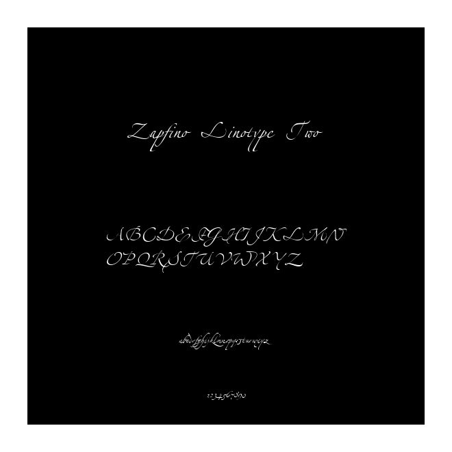 Zapfino Linotype Two