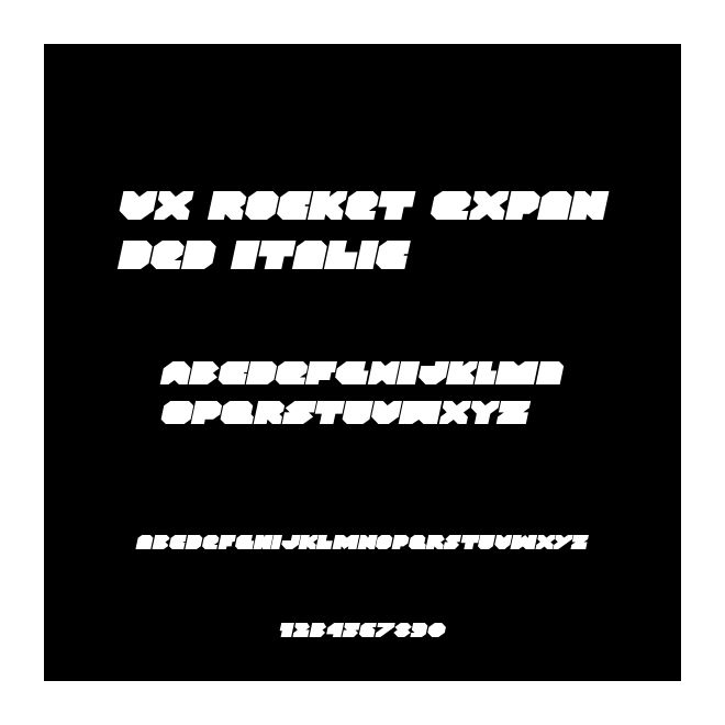 VX Rocket Expanded Italic