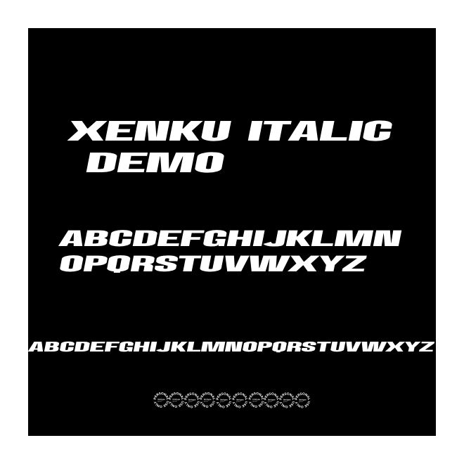 Xenku Italic Demo