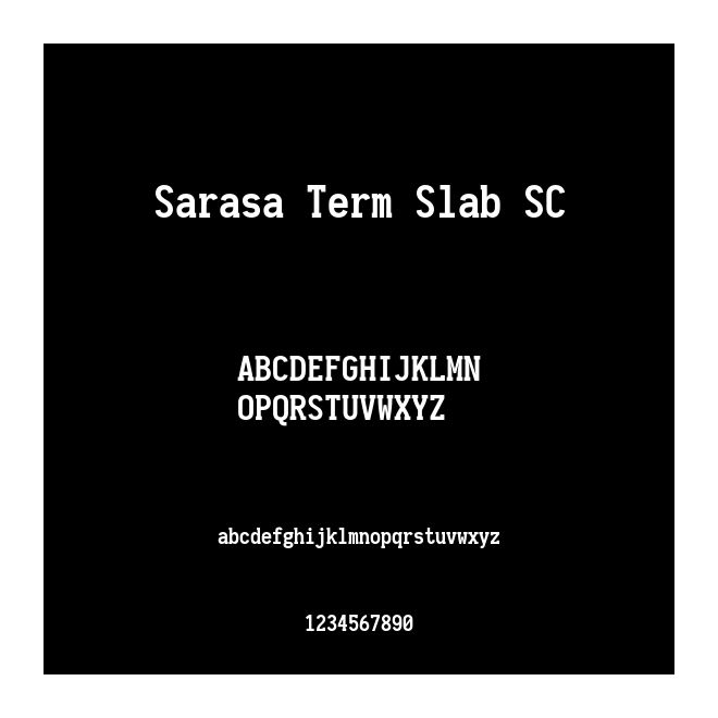 Sarasa Term Slab SC