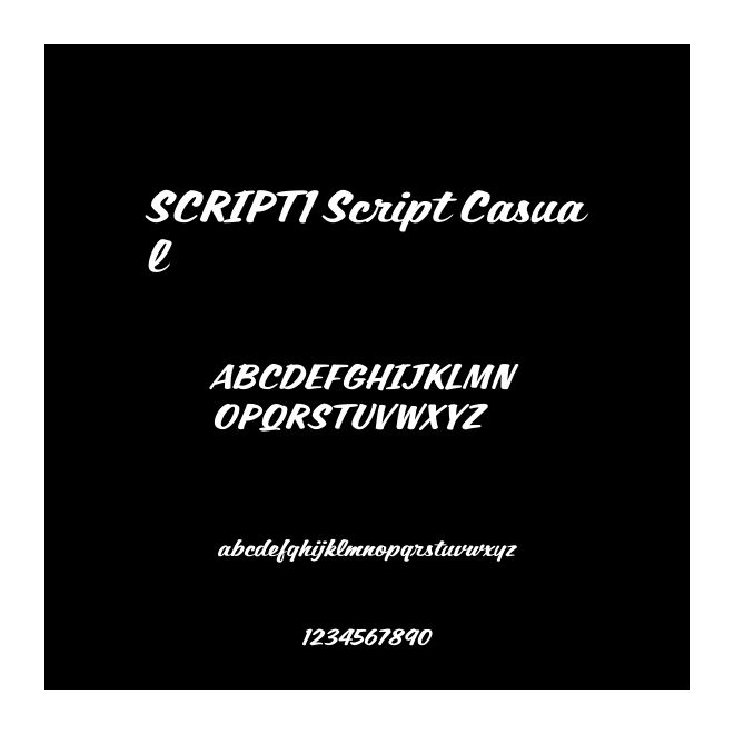 SCRIPT1 Script Casual
