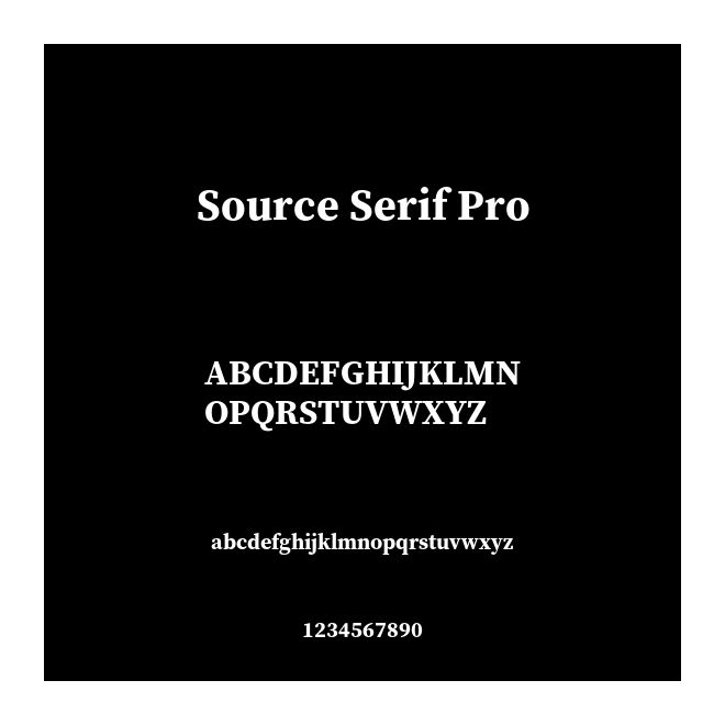 Source Serif Pro