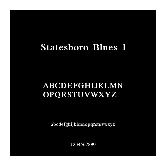 Statesboro Blues 1