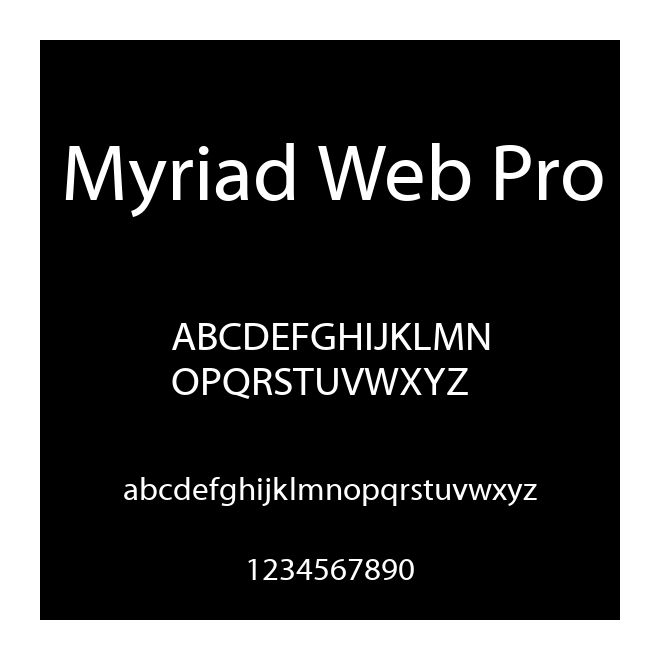 Myriad Web Pro