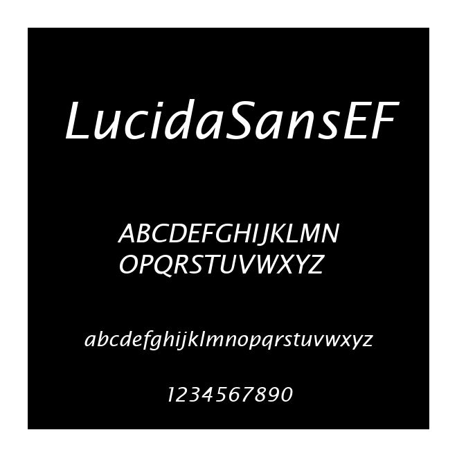 LucidaSansEF