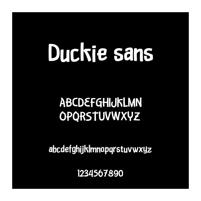Duckie sans