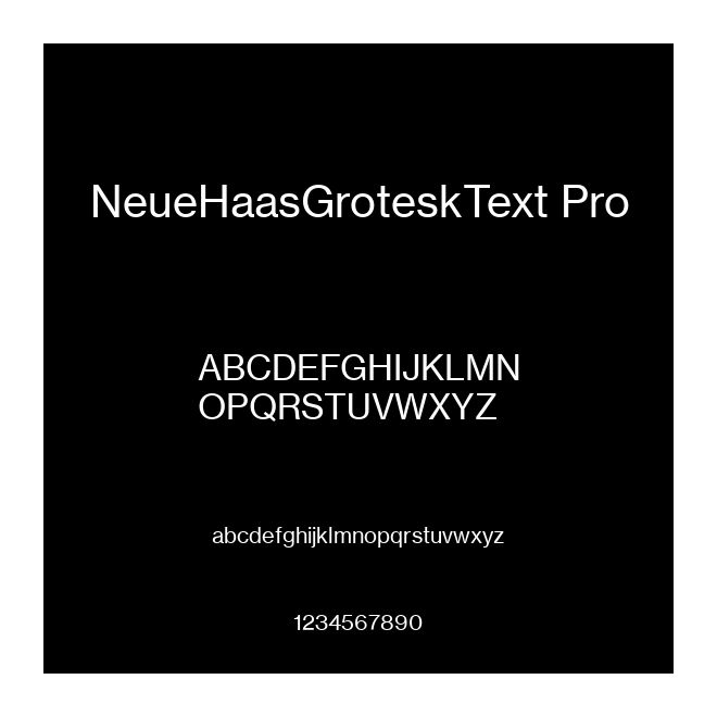 NeueHaasGroteskText Pro