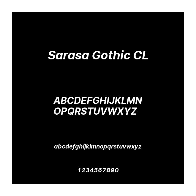 Sarasa Gothic CL