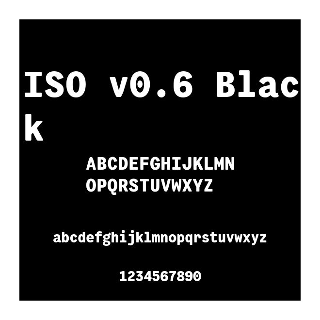 ISO v0.6 Black