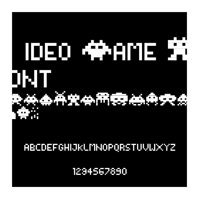 Video Game Font
