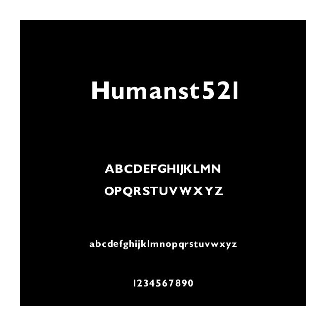 Humanst521