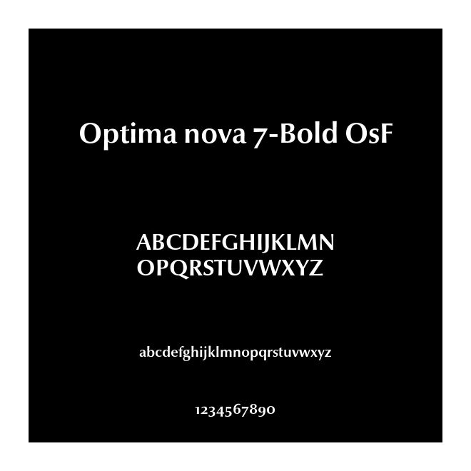 Optima nova 7-Bold OsF