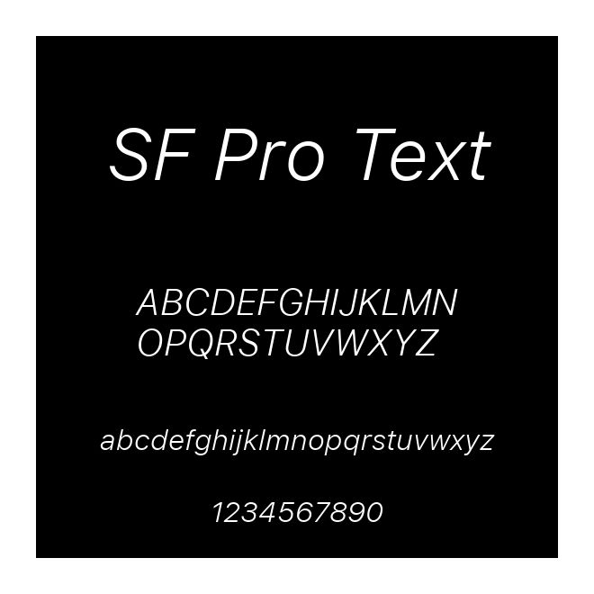 SF Pro Text