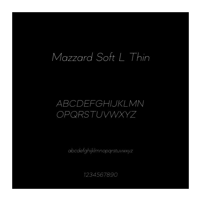 Mazzard Soft L Thin