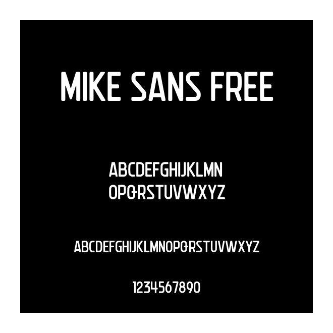 Mike Sans Free