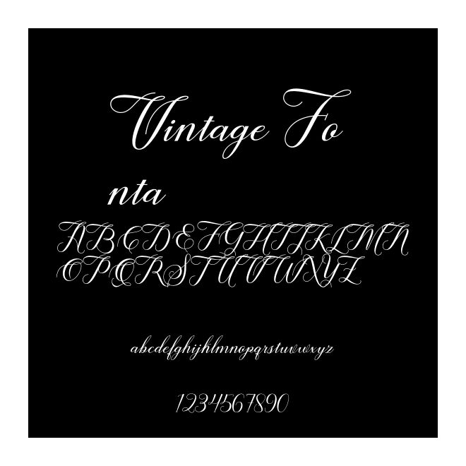 Vintage Fonta