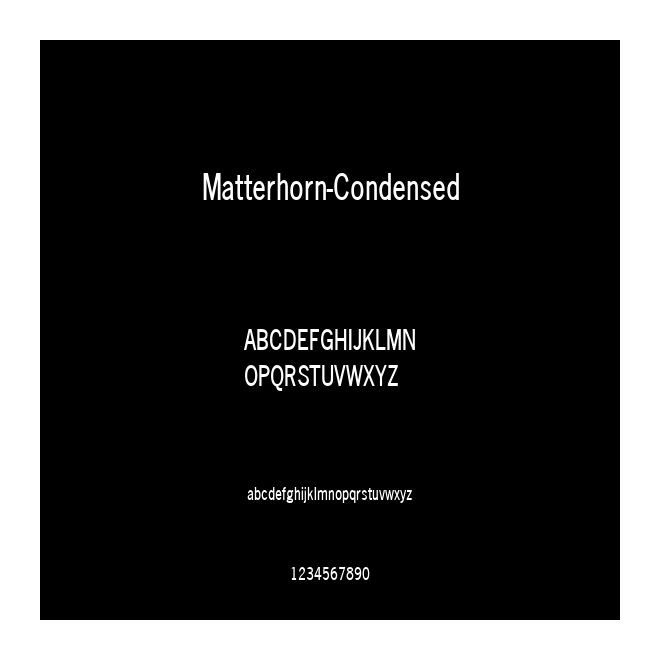 Matterhorn-Condensed