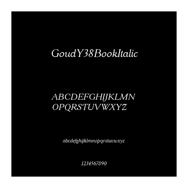 GoudY38BookItalic