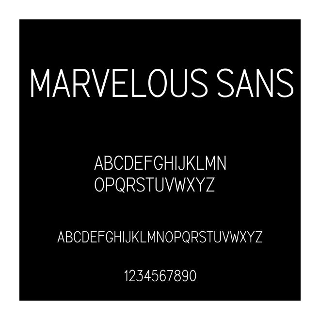 Marvelous Sans